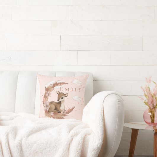 Coussin Oh, charmant Cerf & Nuages Stars Nursery Thon Pill (Canapé)