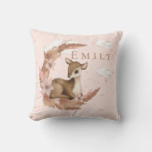 Coussin Oh, charmant Cerf & Nuages Stars Nursery Thon Pill (Recto)