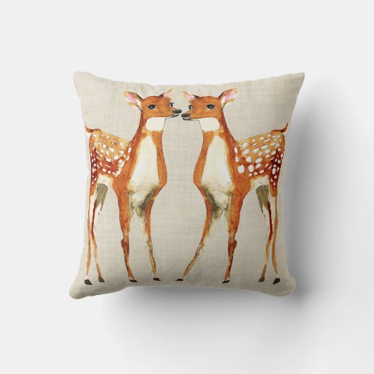 Coussin Oh Deer ou Change de dire quoi que ce soit (Verso)