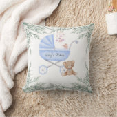 Coussin Oh garçon poussette bébé et mobile personnalisée (Couverture)