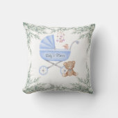 Coussin Oh garçon poussette bébé et mobile personnalisée (Recto)