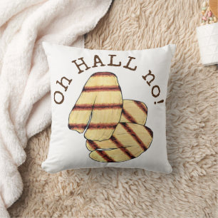 Coussin Oh HALL (Enfer) Non ! Fromage grillé Halloumi