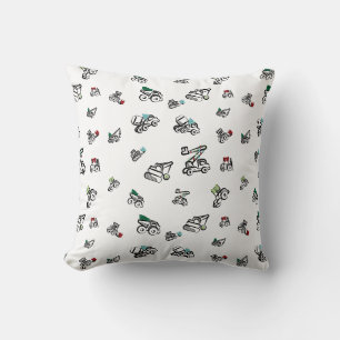 Coussin Oh les camions de Noël