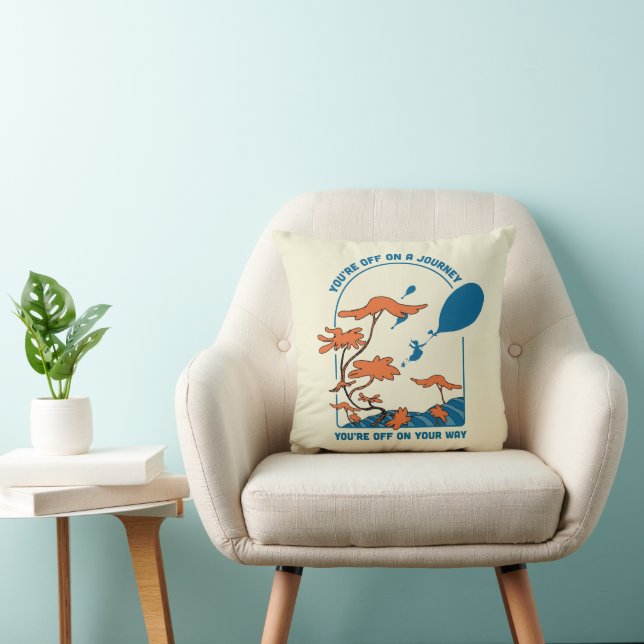 Coussin Oh, Les Endroits Où Tu Vas Aller ! "Pars en voyage (Chaise)