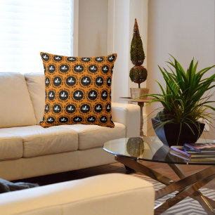 Coussin Oh Mon Café Funny Chat Gold