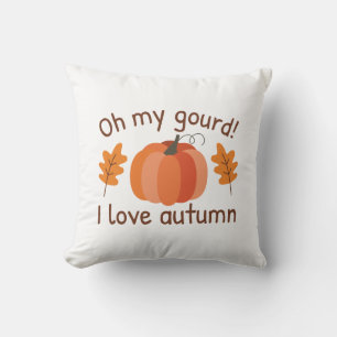 Coussin Oh Mon Gourd J'Aime Automne