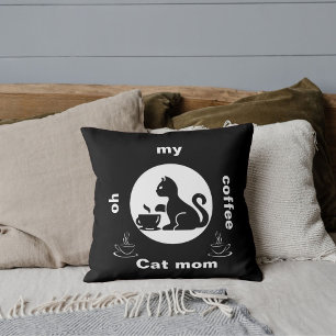 Coussin Oh My Coffee Cat Maman Amusante Mignonne Cool mode