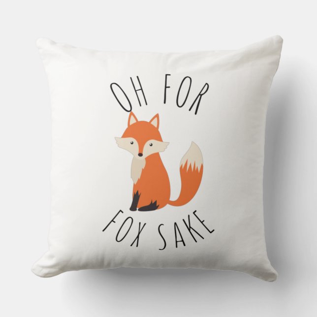 Coussin Oh pour Fox Sake (Recto)