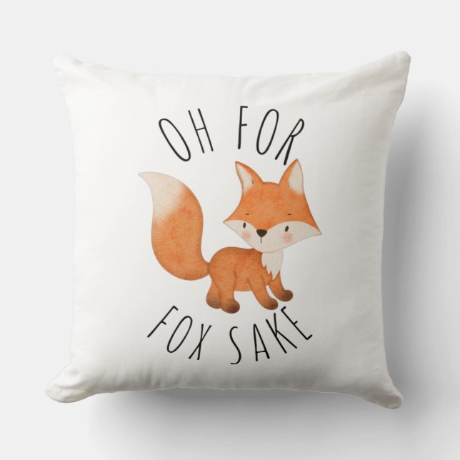Coussin Oh pour Fox Sake (Recto)