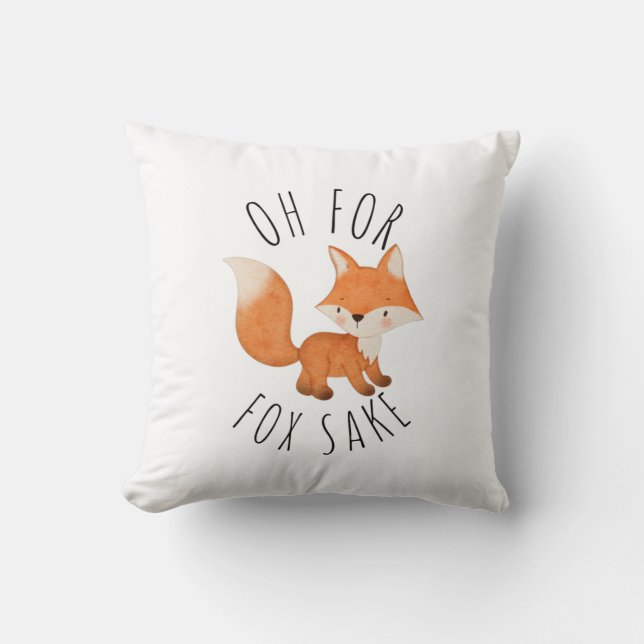 Coussin Oh pour Fox Sake (Recto)