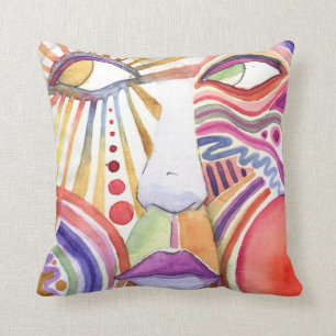 Coussin Ohhhh….Coussin de couleur d'eau de VISAGE