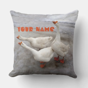 Coussin Oie blanche