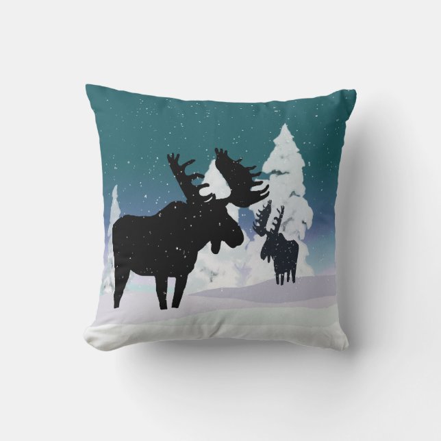 Coussin Oie en hiver (Recto)