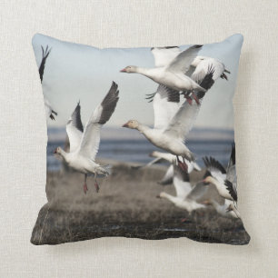 Coussin Oies des neiges volantes