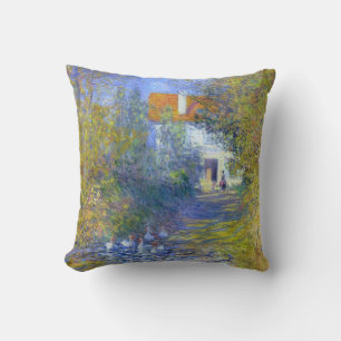 Coussin Oies en beaux-arts de The Creek Claude Monet