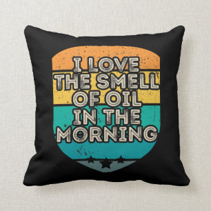 Coussin Oilfield Travailleur Roghneck J'Aime L'Odeur Du P