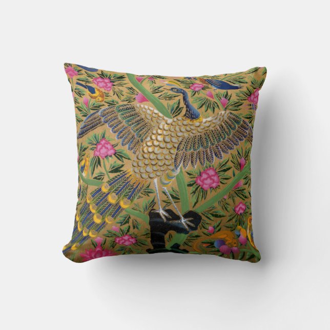 Coussin Oiseau avec cent yeux Jeter l'oreiller (Recto)