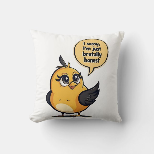 Coussin Oiseau Avec Opinions (Recto)