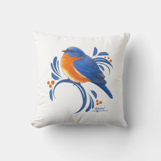 Coussin Oiseau bleu