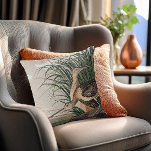 Coussin Oiseau de Courlis à long bec Audubon