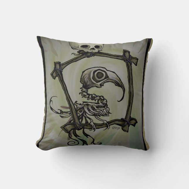 Coussin Oiseau de Tiki (Recto)