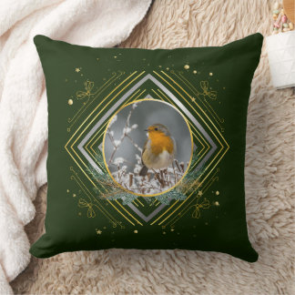 Coussin Oiseau d'hiver
