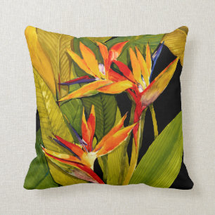 Coussin Oiseau du Paradis