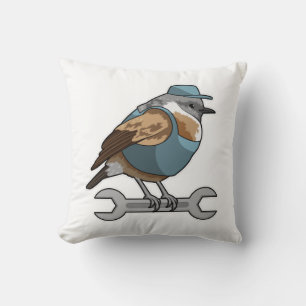 Coussin Oiseau en tireur avec clé