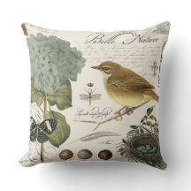 oiseau et nid français vintages modernes