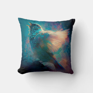 Coussin Oiseau Mystique Magique Chantant Sa Chanson