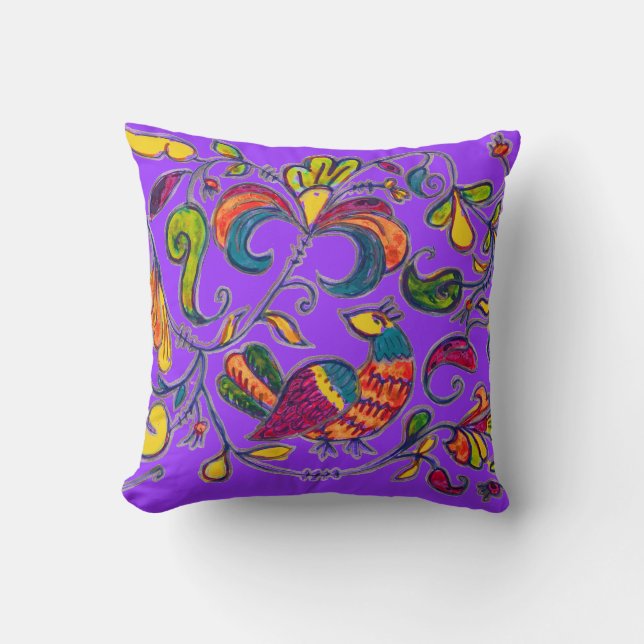 Coussin Oiseau nordique (Recto)