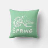 Coussin oiseau,printemp (Verso)