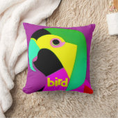 Coussin Oiseau psychédélique en pépinière (Couverture)