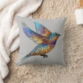 Coussin Oiseau rapide multicolore "aviateur gracieux" (Couverture)