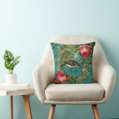 COUSSIN OISEAU, ROSES ROSES ROSES ROSES ROSES BOUTTERFLIES (Chaise)