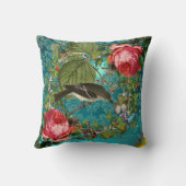 COUSSIN OISEAU, ROSES ROSES ROSES ROSES ROSES BOUTTERFLIES (Verso)
