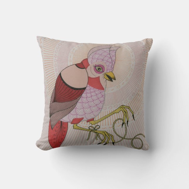 Coussin oiseaux avec la corde (Recto)