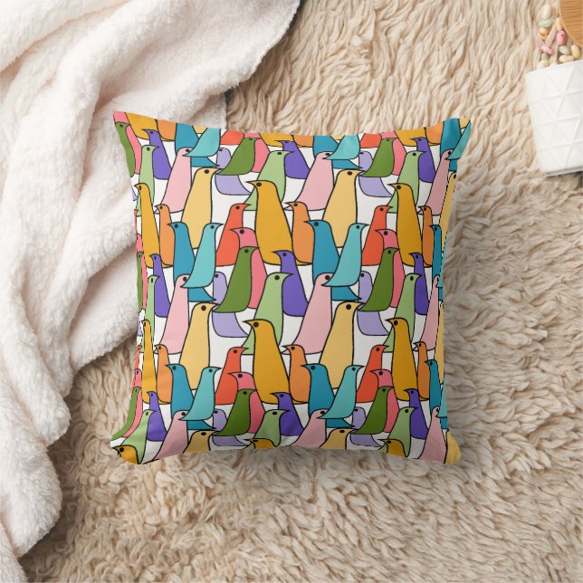 Coussin Oiseaux colorés (Couverture)