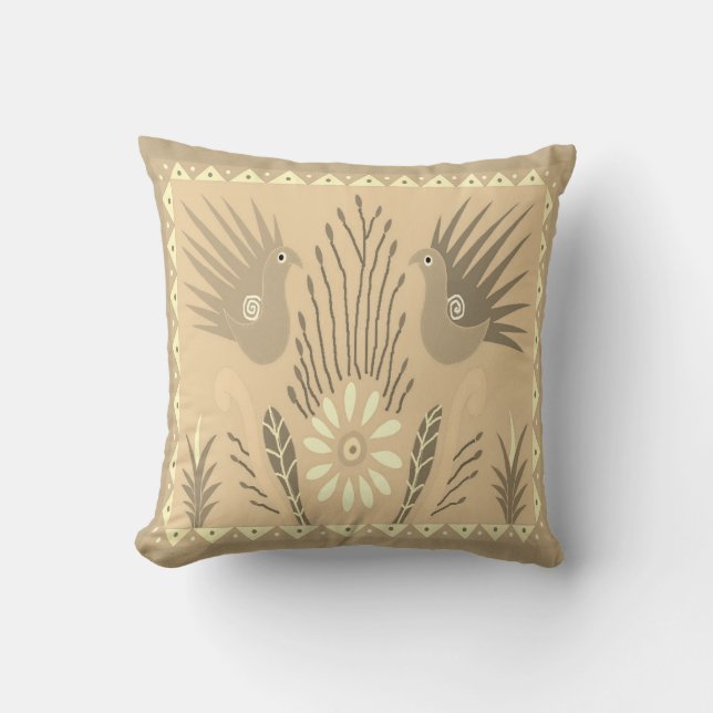 Coussin Oiseaux de Baja lancent l'oreiller (Recto)