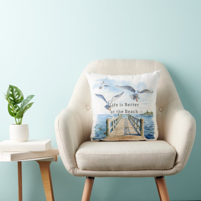 Coussin Oiseaux de la plage de Pier Ocean (Chaise)