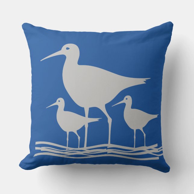 Coussin Oiseaux de l'océan de Sandpiper (Recto)