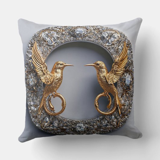 Coussin Oiseaux de mariage (Verso)