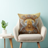 Coussin Oiseaux de mariage Bagues & Amour (Chaise)