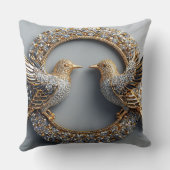 Coussin Oiseaux de Mariage Romance (Verso)