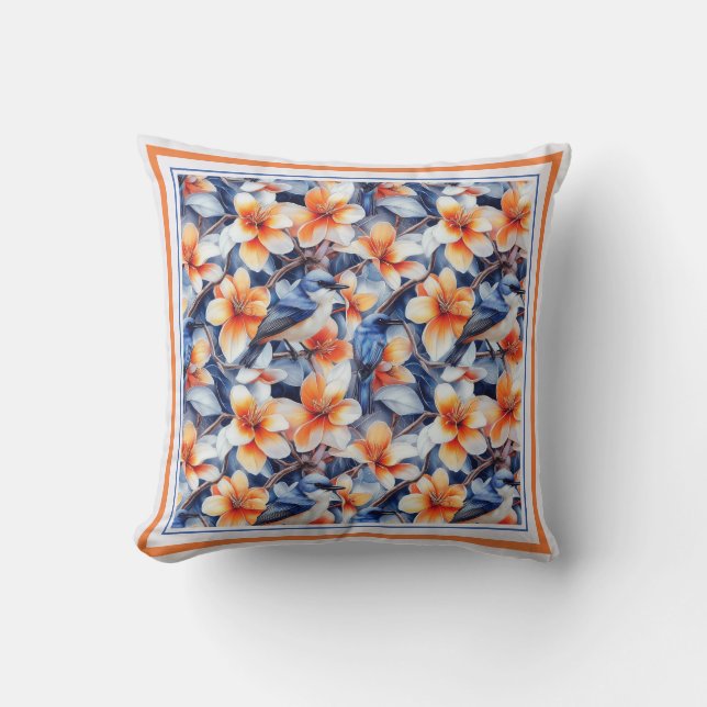 Coussin Oiseaux de même plumage (Recto)