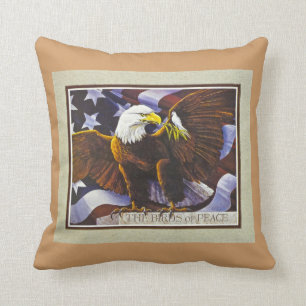 Coussin Oiseaux de paix