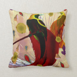 Coussin Oiseaux du paradis