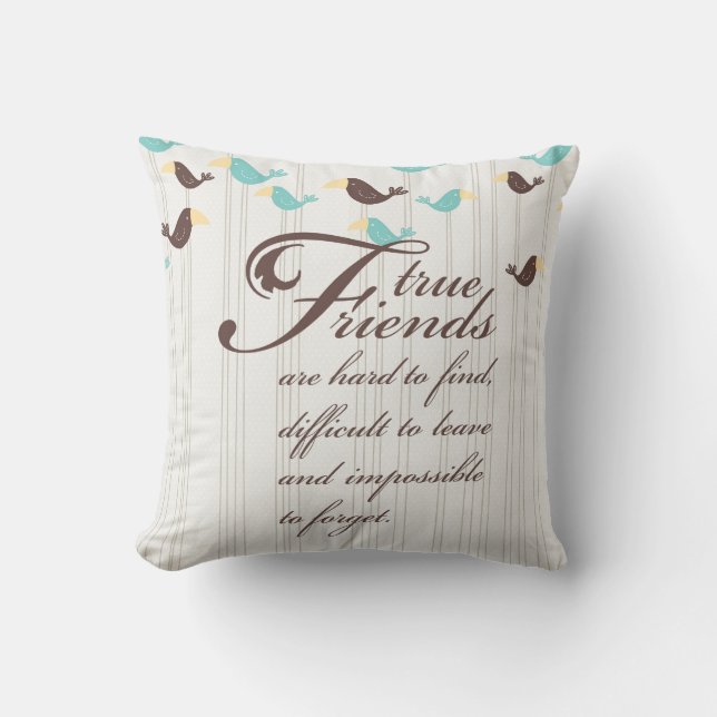 Coussin Oiseaux et amis (Recto)