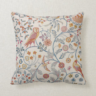 Coussin Oiseaux et fleurs, William Morris