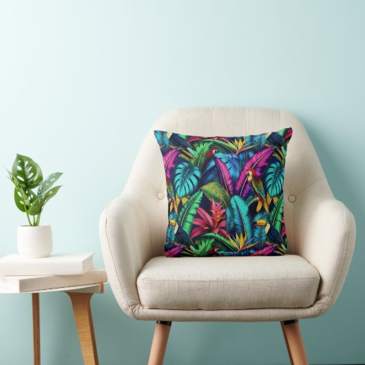 Coussin Oiseaux Exotiques Jungle Dreams Motif de Surface S (Chaise)